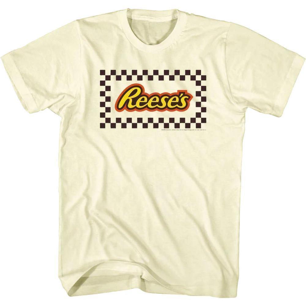 Checkerboard Reeses T-shirt Candy Lover Graphic Tee Funny Food Brand Fan Gift